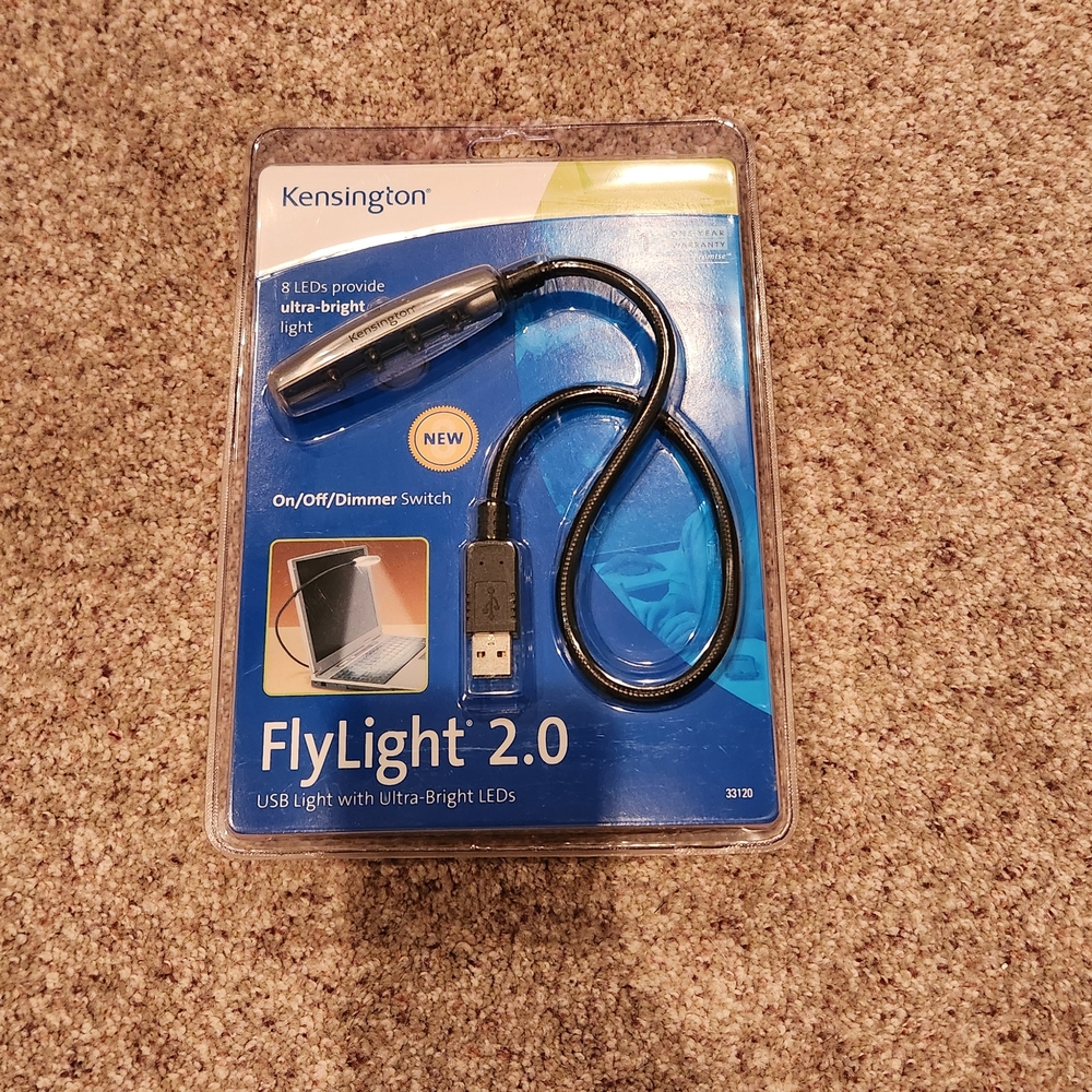 Kensington FlyLight 2.0 USB Reading Light - Black